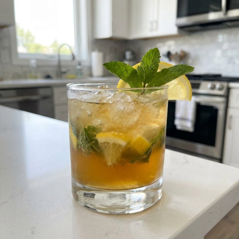 Ginger Bourbon Smash Cocktail Recipe