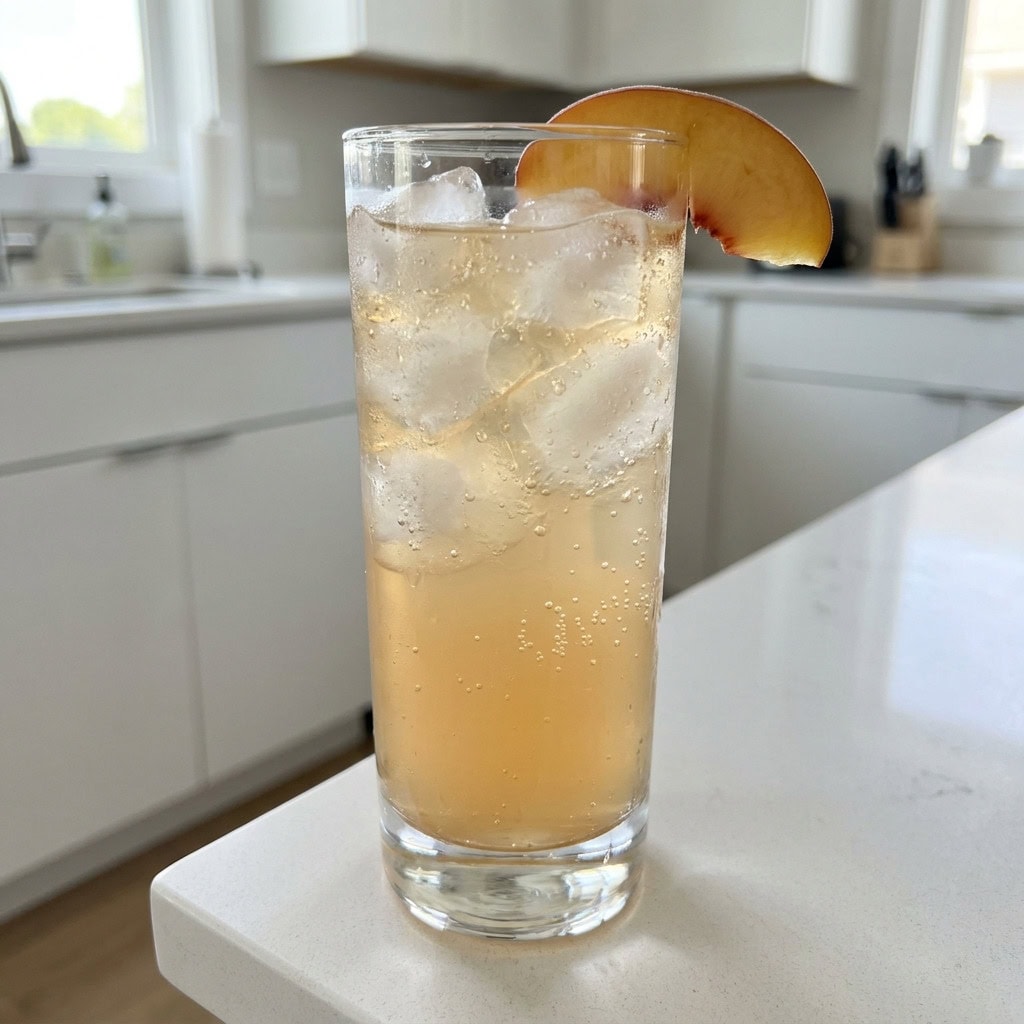 Ginger Peach Ranch Water Cocktail Recipe