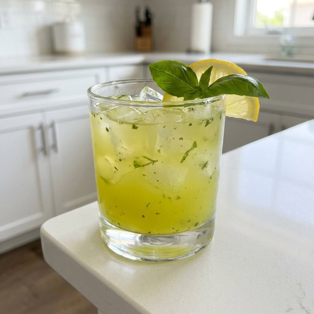 Limoncello Basil Smash Cocktail Recipe