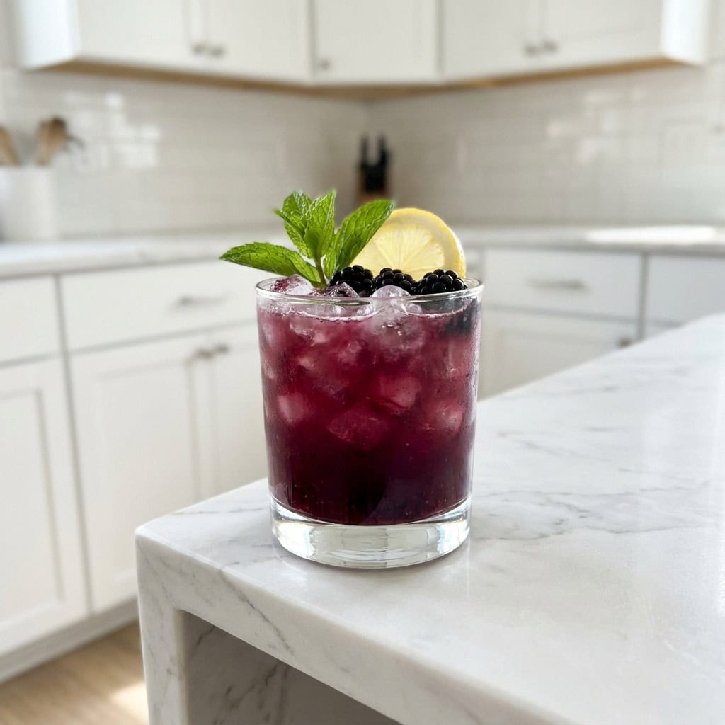 Limoncello Blackberry Smash Cocktail Recipe