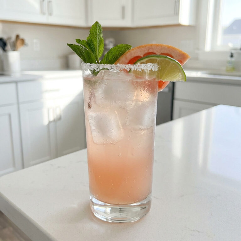 Paloma With Fresh Mint Leaves Cocktail Recipe