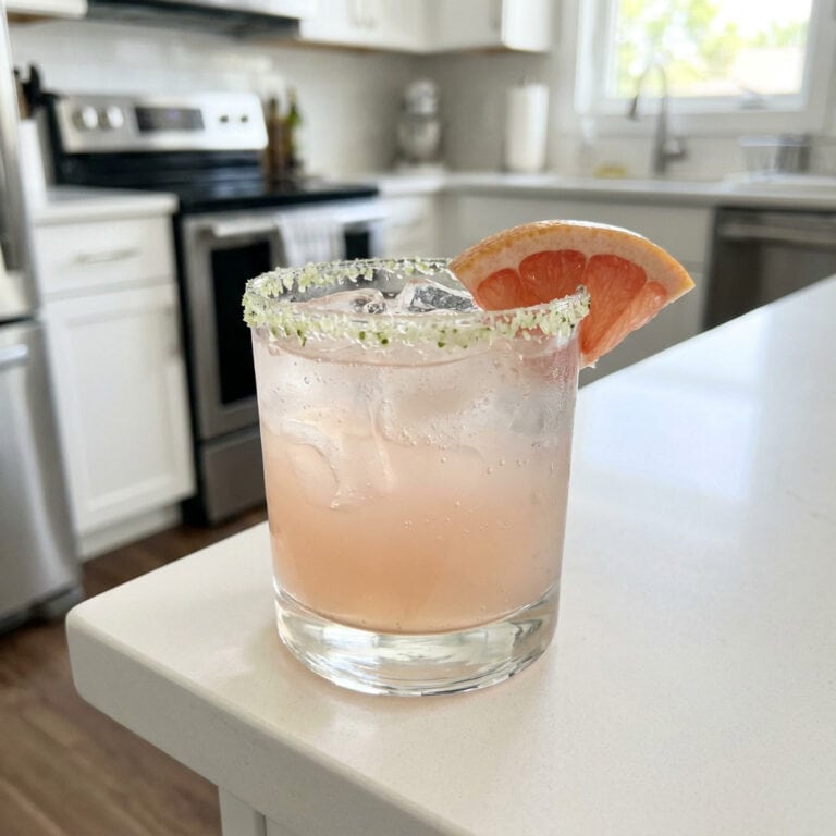 Paloma With Grapefruit And Cucumber Salt Rim Cocktail Recipe