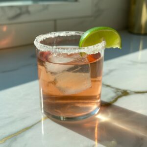 Paloma With Salted Rim And Lime Wedge