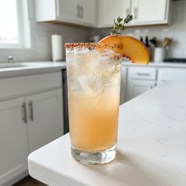 Peach Thyme Ranch Water Cocktail Recipe