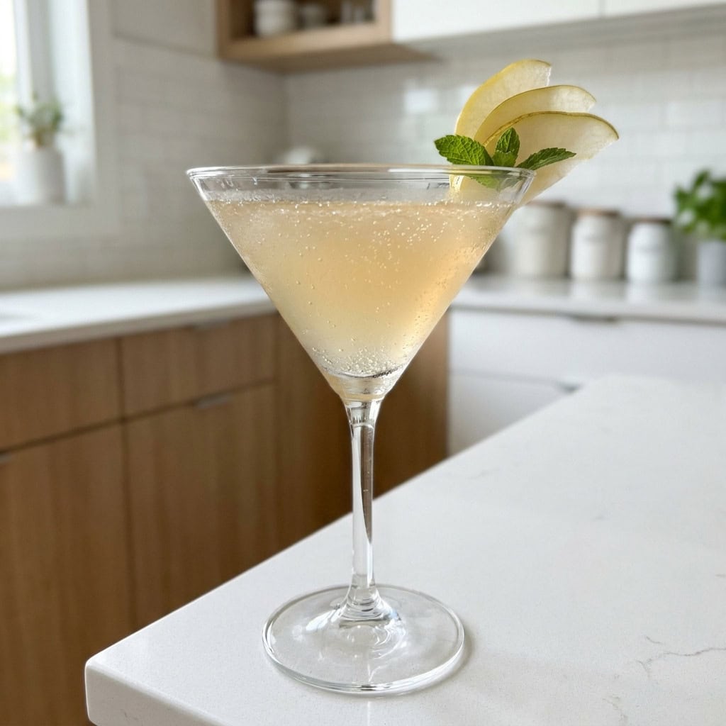 Pear and Ginger Sparkler Cocktail Recipe
