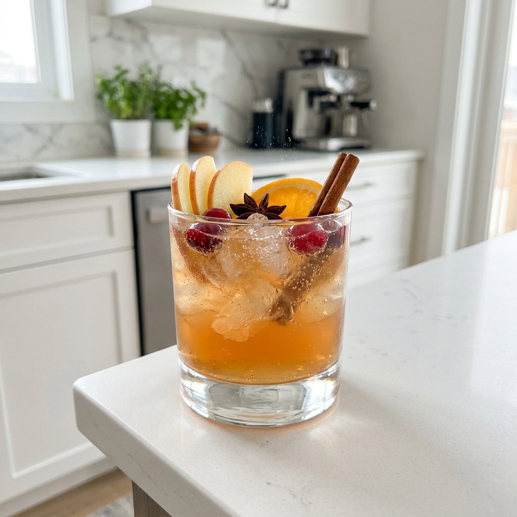 Spiced Bourbon Punch Cocktail Recipe