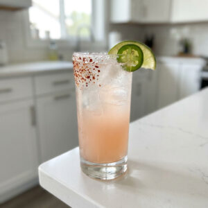 Spicy Paloma With Jalapeño Slices Cocktail Recipe