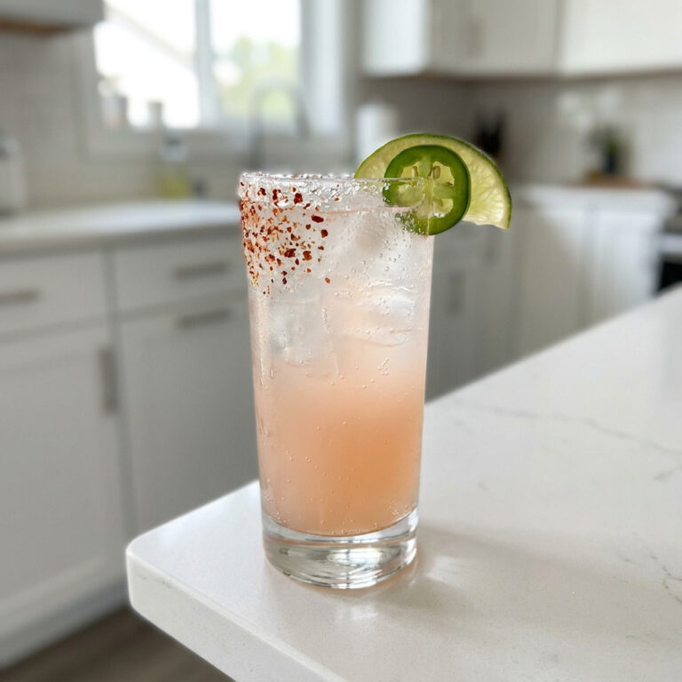 Spicy Paloma With Jalapeño Slices Cocktail Recipe