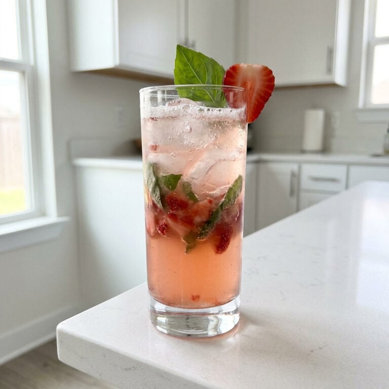 Strawberry Basil Ranch Water Cocktail Recipe