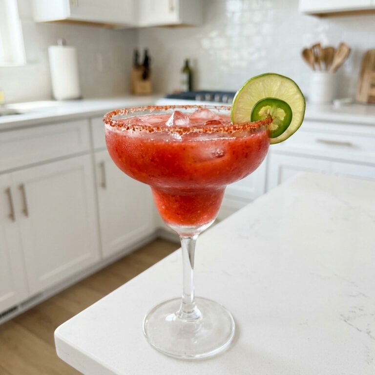 Strawberry Jalapeño Margarita Cocktail Recipe