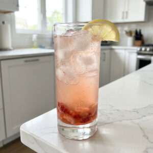 Strawberry Lavender Collins Cocktail Recipe