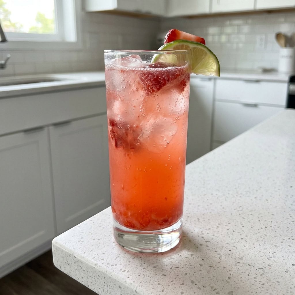 Strawberry Lime Rickey Cocktail Recipe