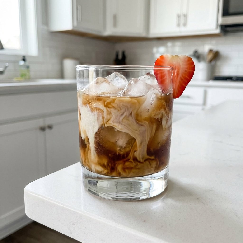 Strawberry White Russian Cocktail Recipe
