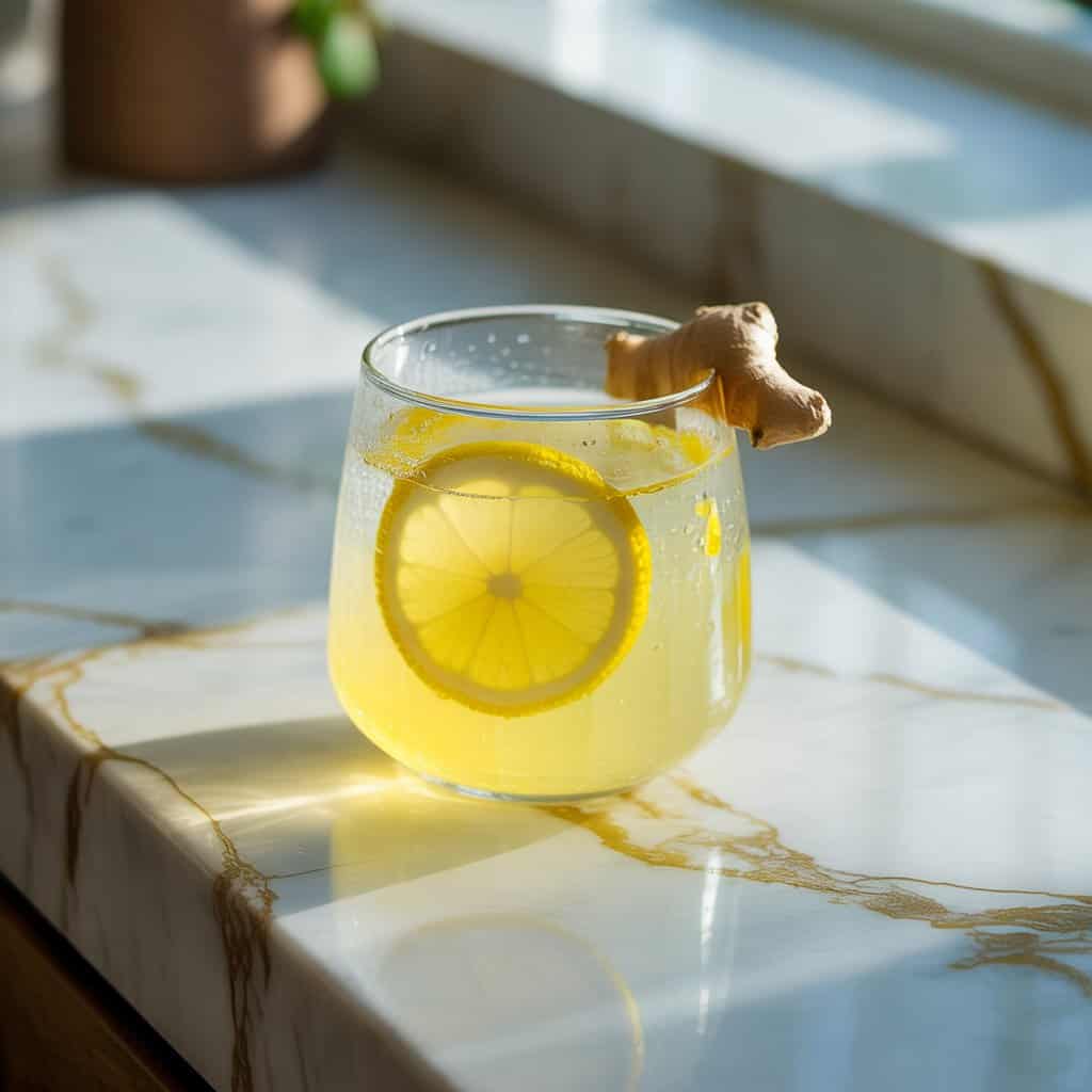 Lemon Ginger Cortisol Cooler Mocktail Recipe