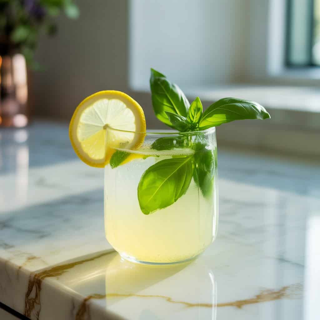 Limoncello Basil Smash Cocktail Recipe