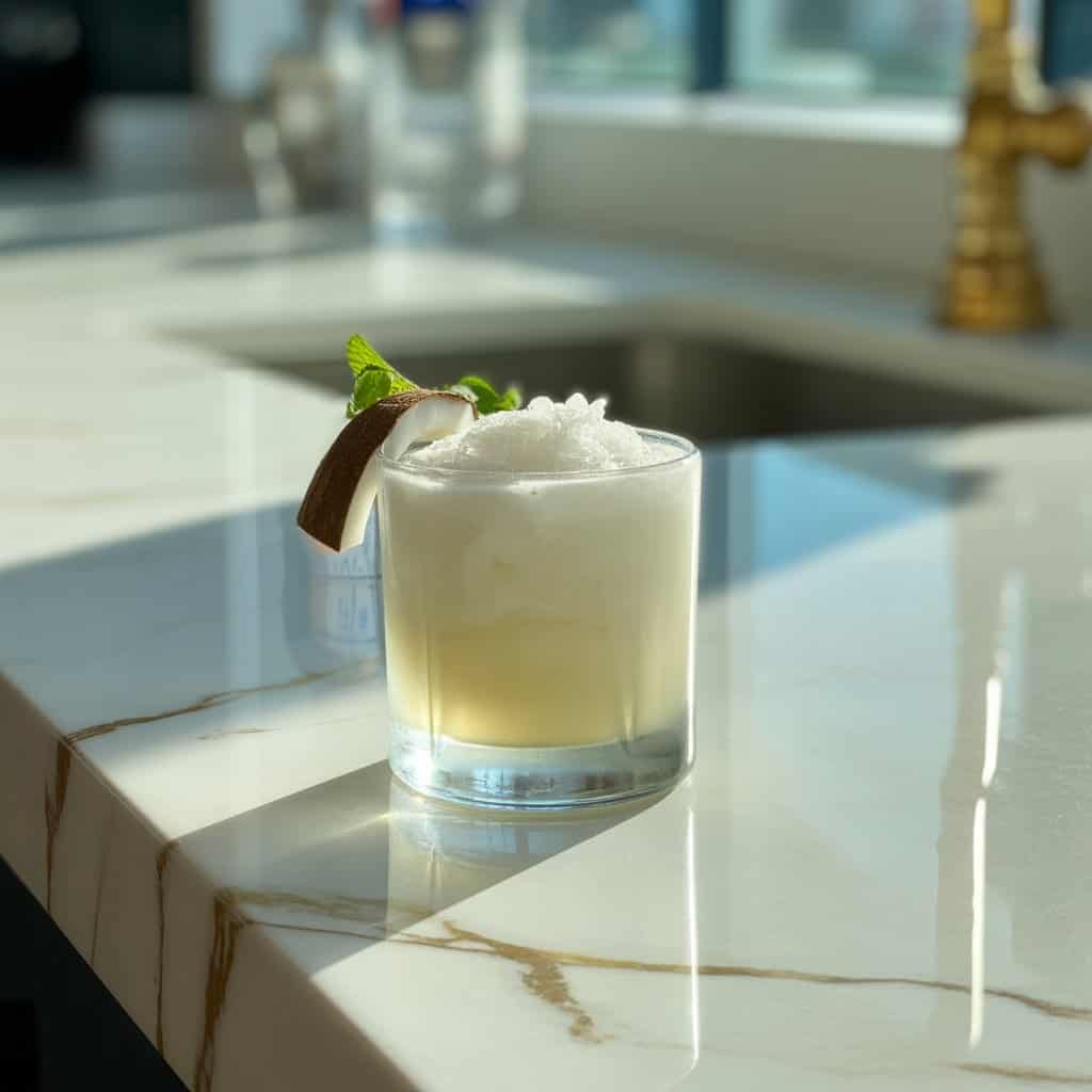 Frozen Coconut Rum Daiquiri Cocktail Recipe