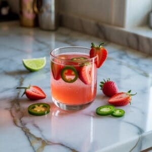 Strawberry JalapeƱo Margarita Cocktail Recipe