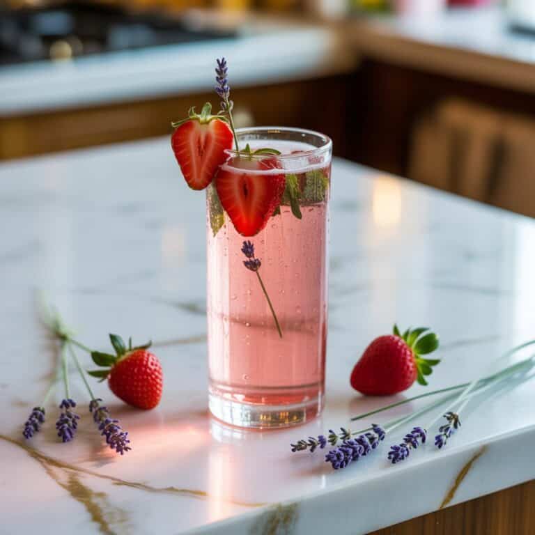 Strawberry Lavender Collins Cocktail Recipe