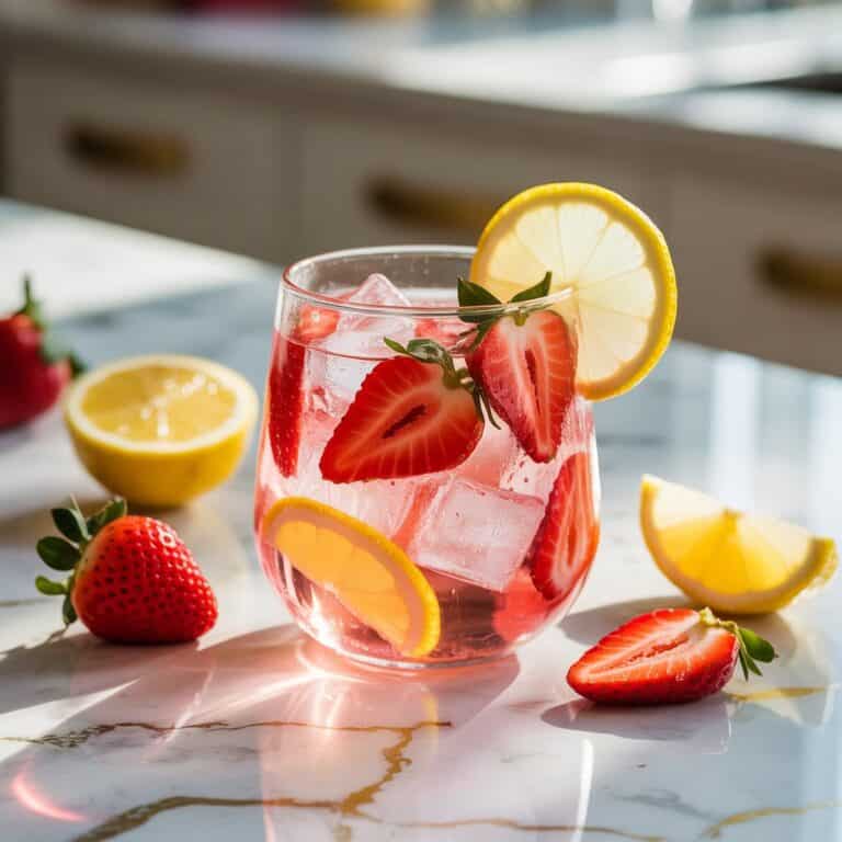 Strawberry Lemonade Vodka Cocktail Recipe