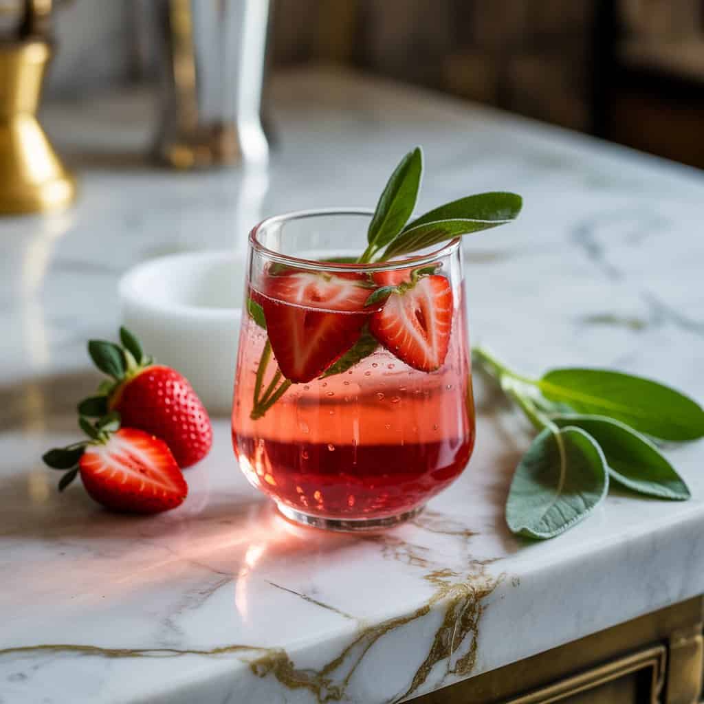 Strawberry Sage Gin Cocktail Recipe