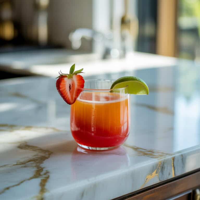 Strawberry Tequila Sunrise Cocktail Recipe