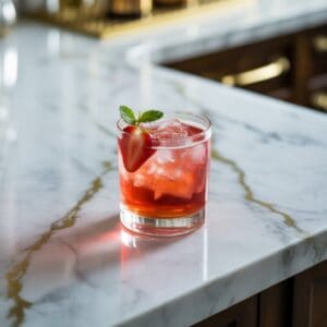 Strawberry Whiskey Sour Cocktail Recipe