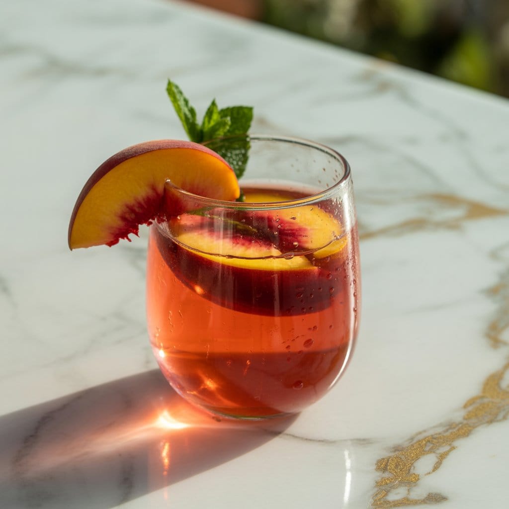 Blood Peach Punch Cocktail Recipe