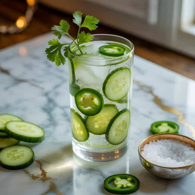 Cucumber Jalapeno Ranch Water Cocktail Recipe