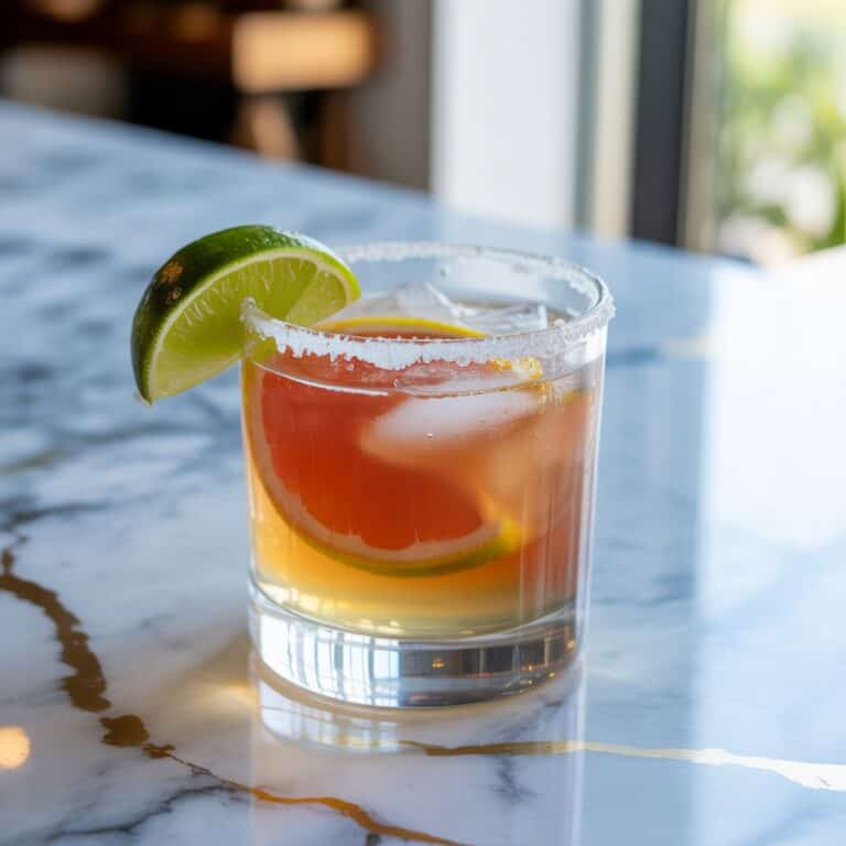 Smoky Paloma With Mezcal And Tequila Blend Cocktail Recipe