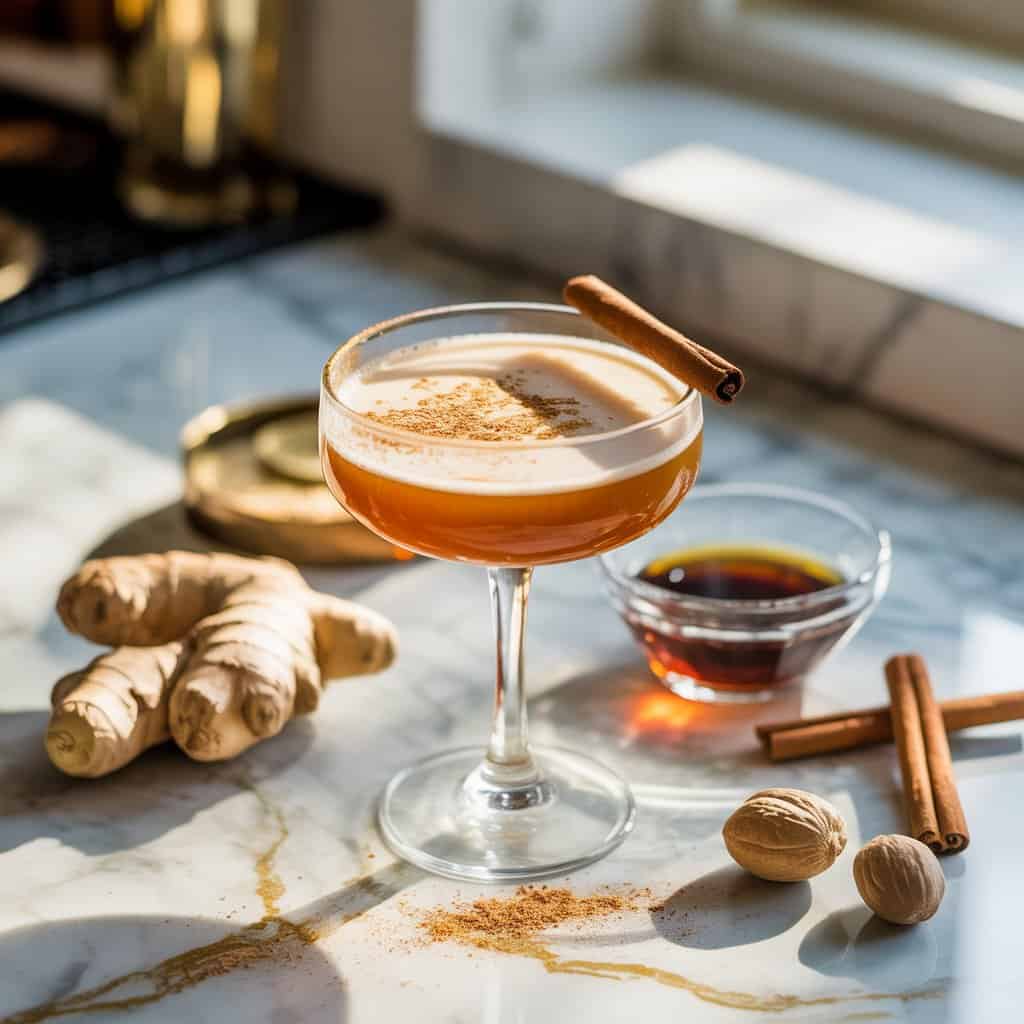 Bourbon Gingerbread Flip Cocktail Recipe