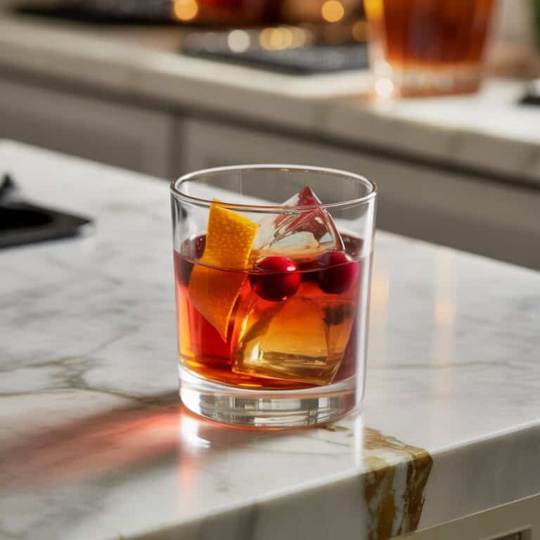 Bourbon Cranberry Old Fashioned Cocktail Recipe
