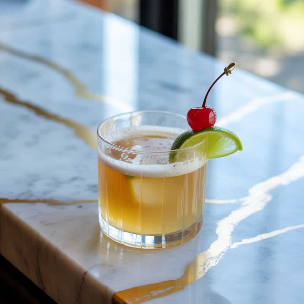 Classic Rum Sour Cocktail Recipe