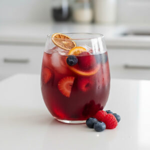 Berry Cherry Sangria Cocktail Recipe