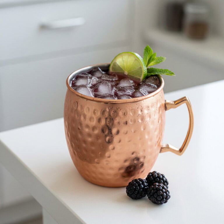 Blackberry Champagne Mule Cocktail Recipe