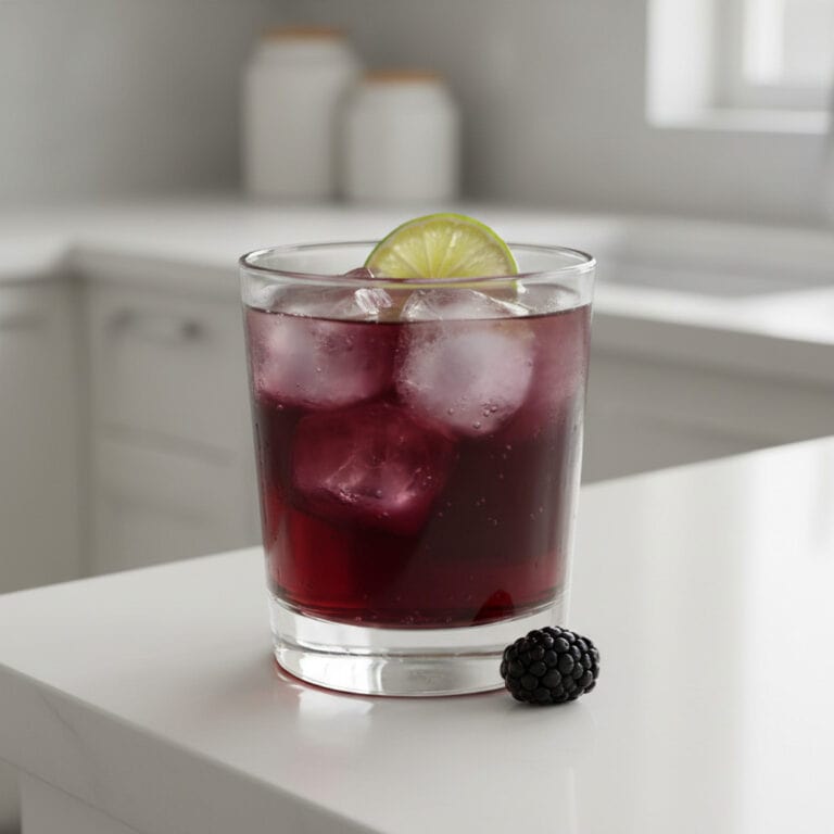 Blackberry Whisky Sunset Cocktail Recipe