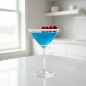 Blue Raspberry Lemon Drop Martini Cocktail Recipe