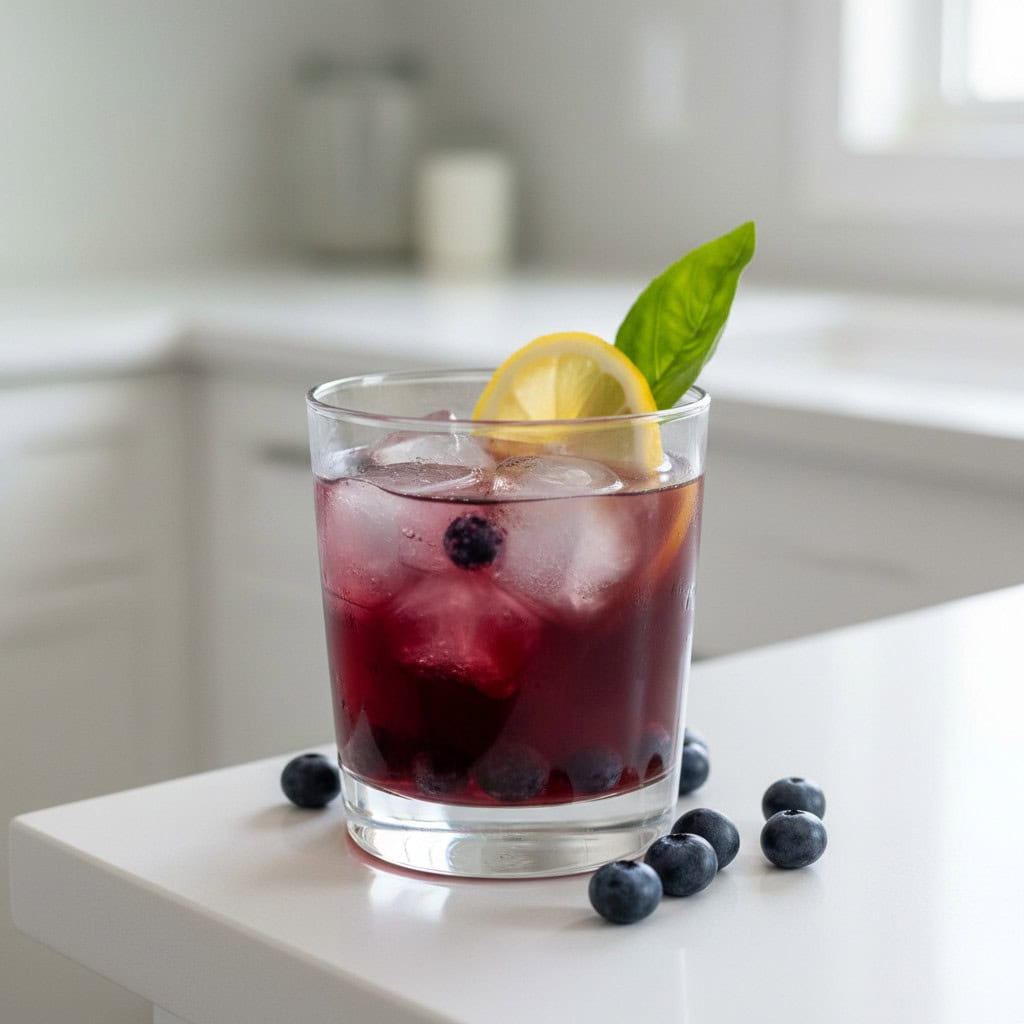 Blueberry Bourbon Smash Cocktail Recipe
