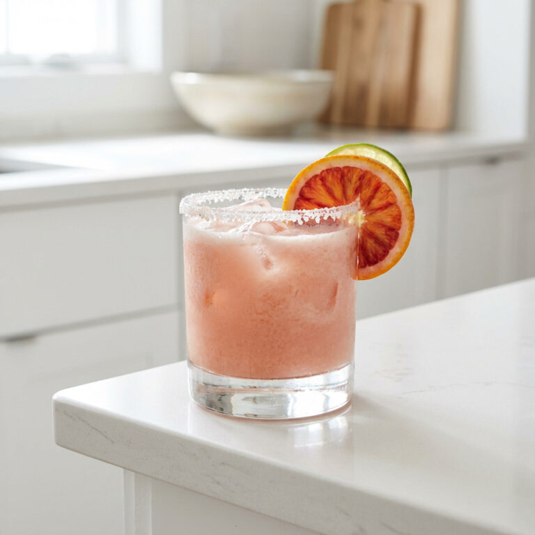Coconut Blood Orange Margarita Cocktail Recipe
