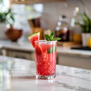 Coconut Watermelon Rum Punch Cocktail Recipe