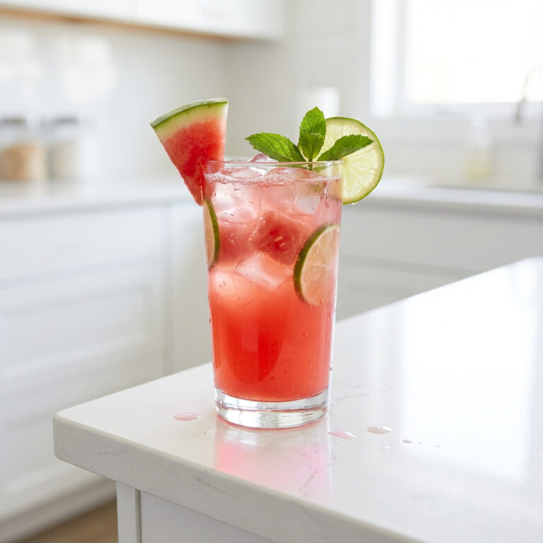 Coconut Watermelon Rum Punch Cocktail Recipe