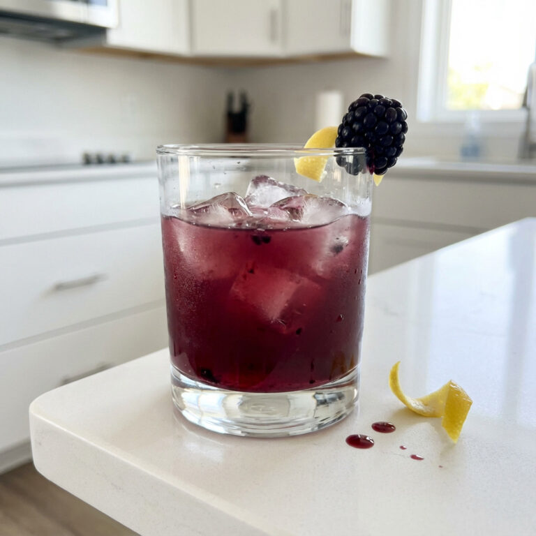 Earl Grey Blackberry Bourbon Cocktail Recipe