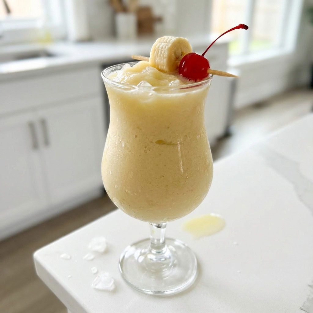 Easy Frozen Banana Daiquiri Cocktail Recipe