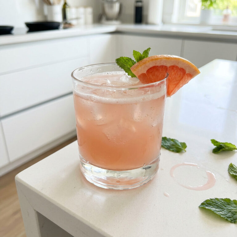 Grapefruit & Pomegranate Vodka Sour Cocktail Recipe