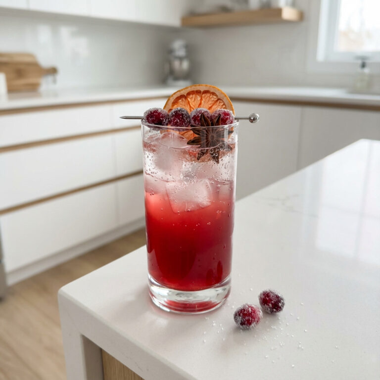 Holiday Spiced Cranberry Paloma Cocktail Recipe