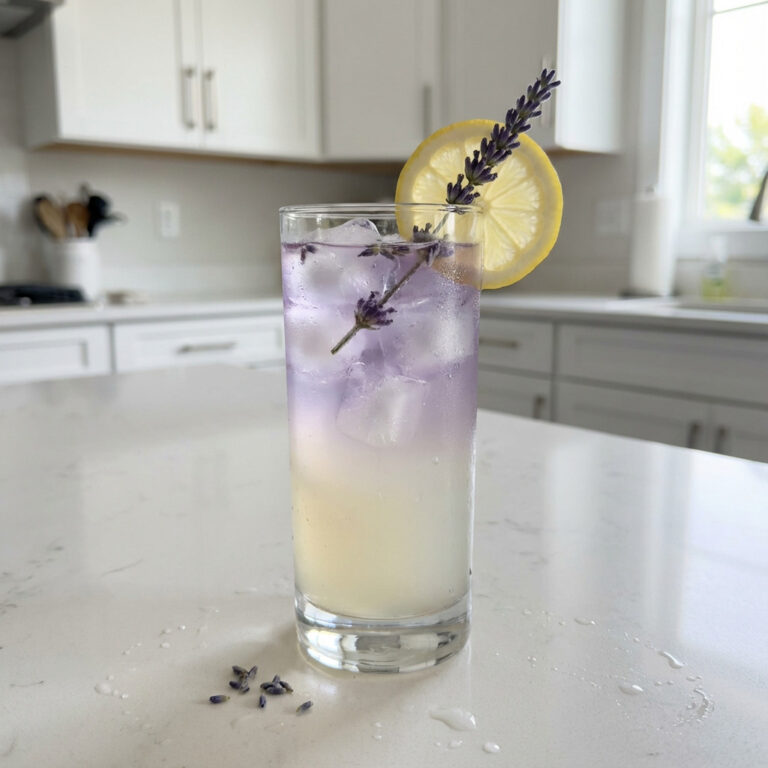 Honey Lavender Gin Lemonade Cocktail Recipe