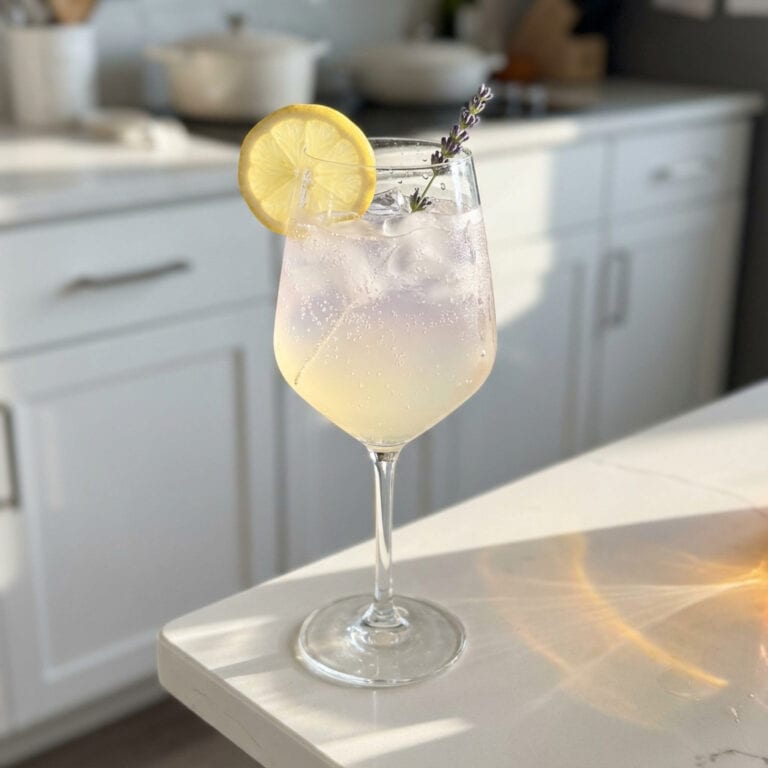Lemon Lavender Gin Spritz Cocktail Recipe