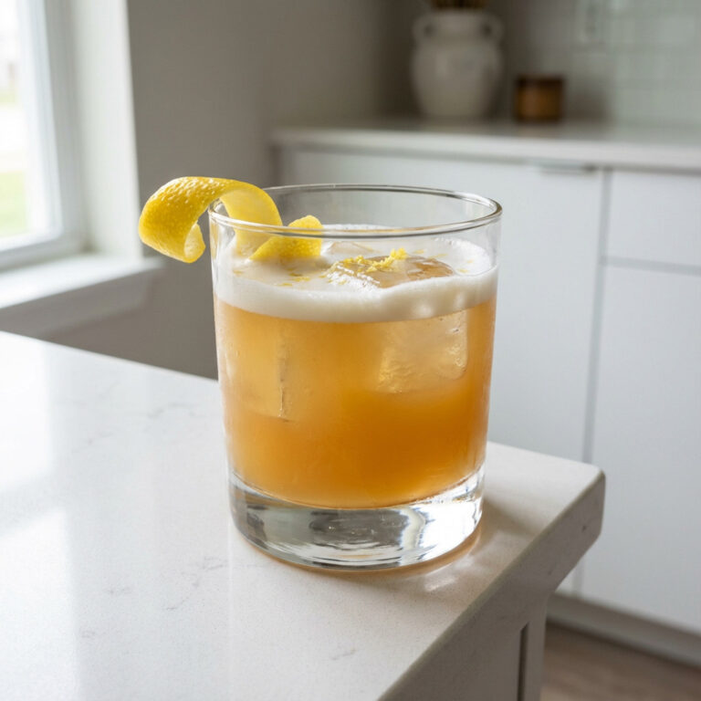 Limoncello Whiskey Sour Cocktail Recipe