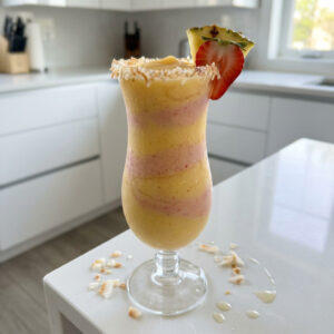 Mango Strawberry Pina Colada Cocktail Recipe