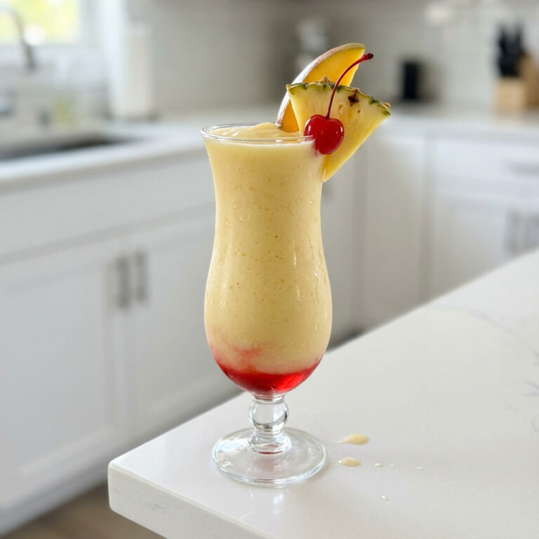 Mango Sunrise Pina Colada Cocktail Recipe