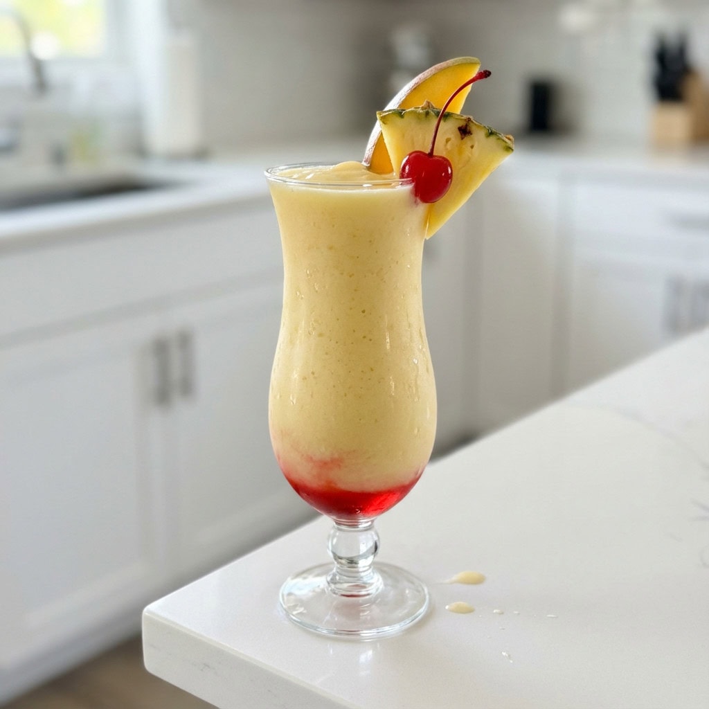 Mango Sunrise Pina Colada Cocktail Recipe